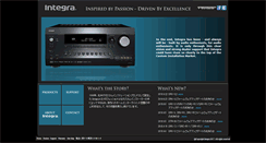 Desktop Screenshot of integrahometheater.jp